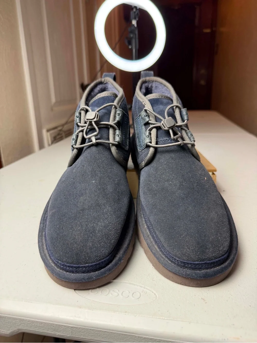 UGG Neumel Ghillie Chukka Lined Boots -Navy Sapphire Suede -US 10